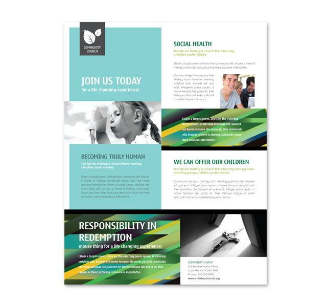 Christian Community Flyer Template - dLayouts Graphic Design Blog