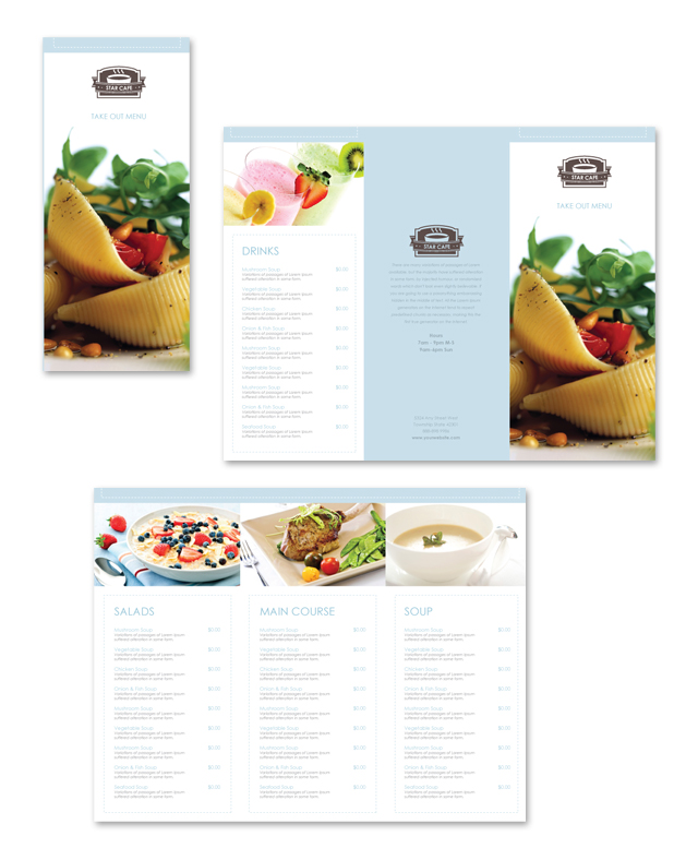 Free Menu Template Sample - dLayouts Graphic Design Blog