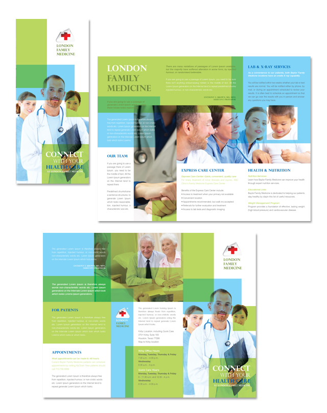 medical brochure tri fold